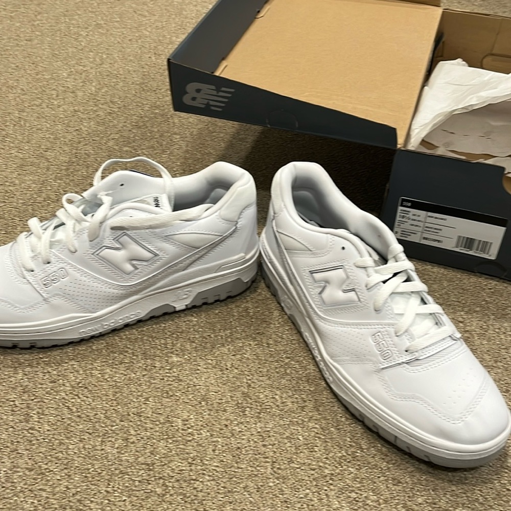 New Balance 550 white/white Mens size 10.5 US